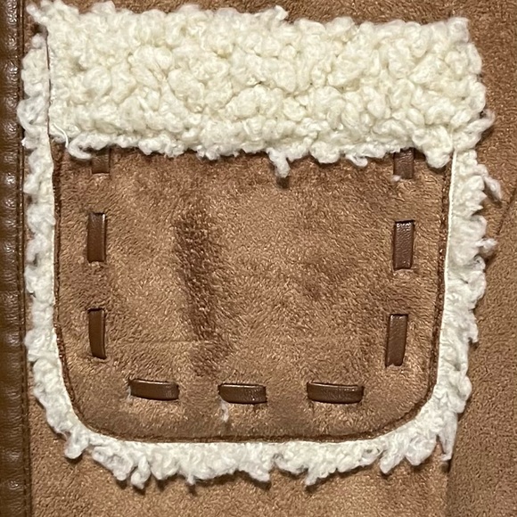 Kennith Cole Reaction Coat Women’s Small Tan Boho Casual Warm Fun Playful Y2K - Picture 4 of 13